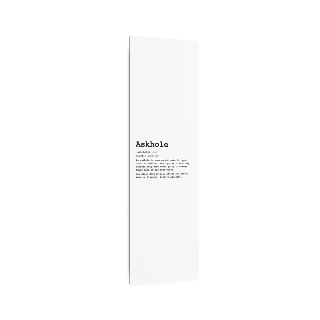 The Askhole Desk Sign - BBG Metal Desk Sign