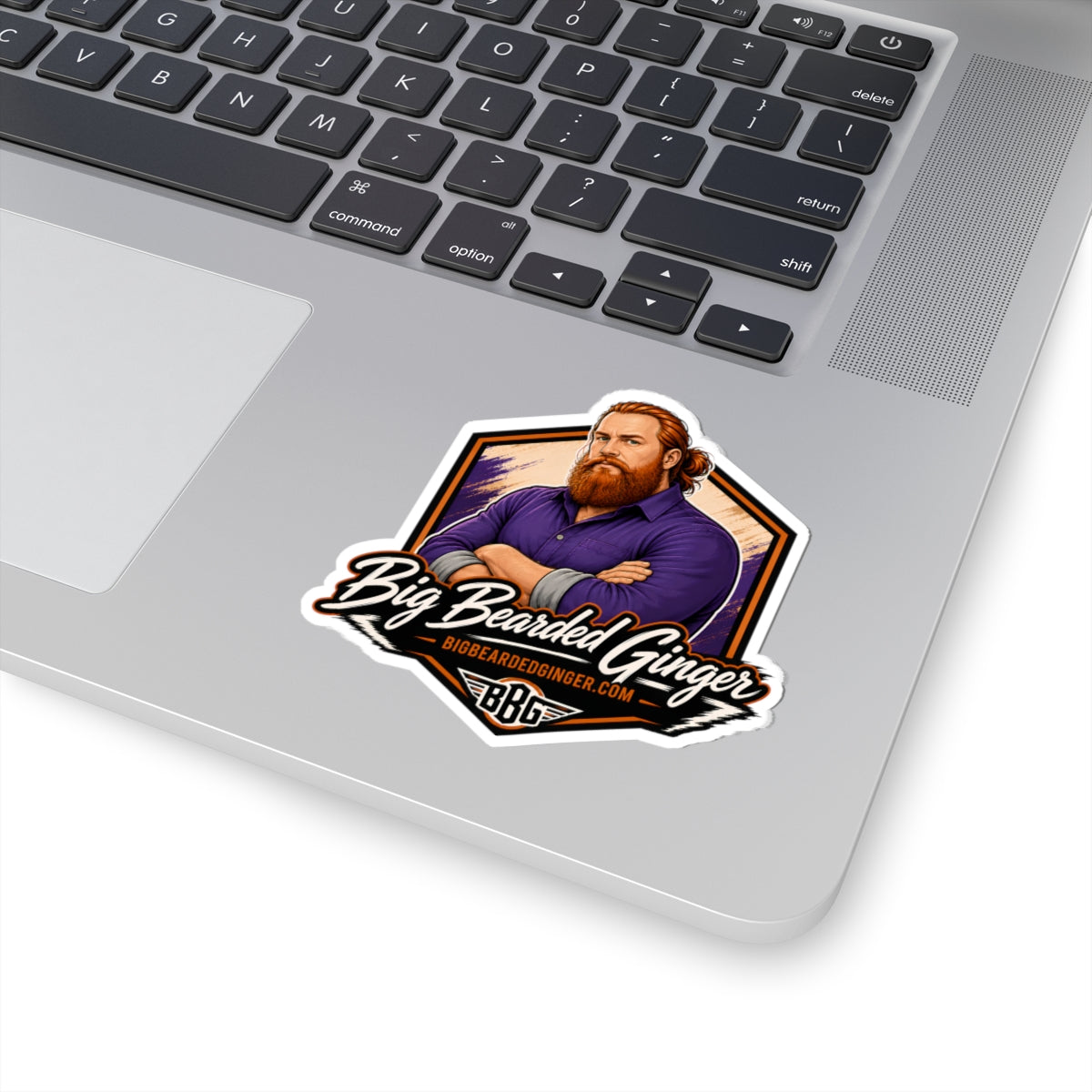 Big Bearded Ginger Portrait Sticker